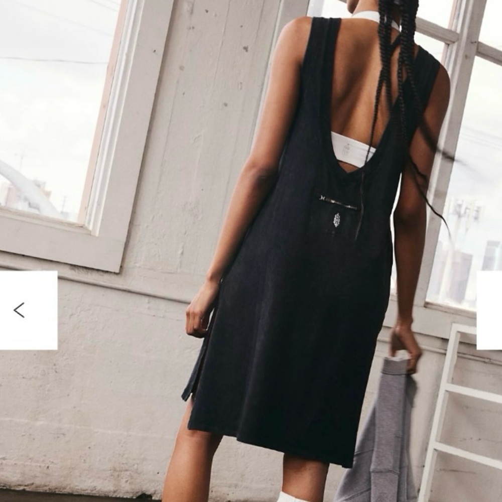 FREE PEOPLE MOVEMENT:Hot Shot Tunic Tank in Black NWOT - Picture 3 of 7